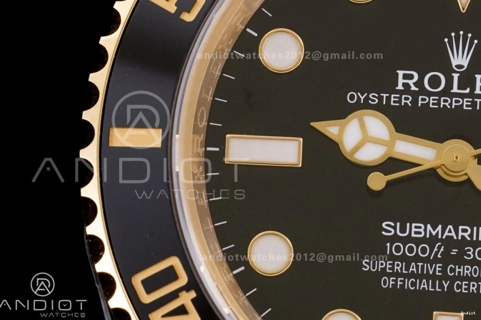 Black Clean YG Best Dial 126618 On Edition SH3235 YG Submariner 1:1 Bracelet LN 0319